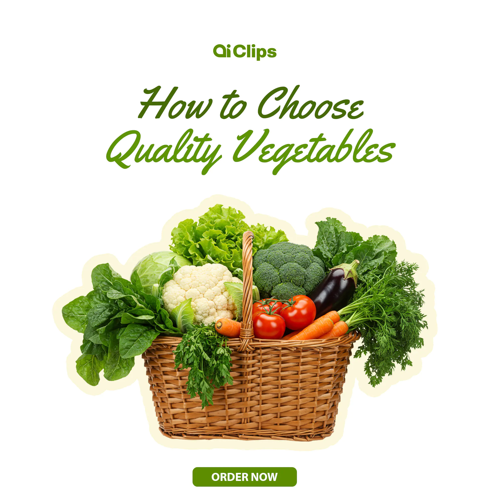 Fresh Vegetable Selection Guide Template