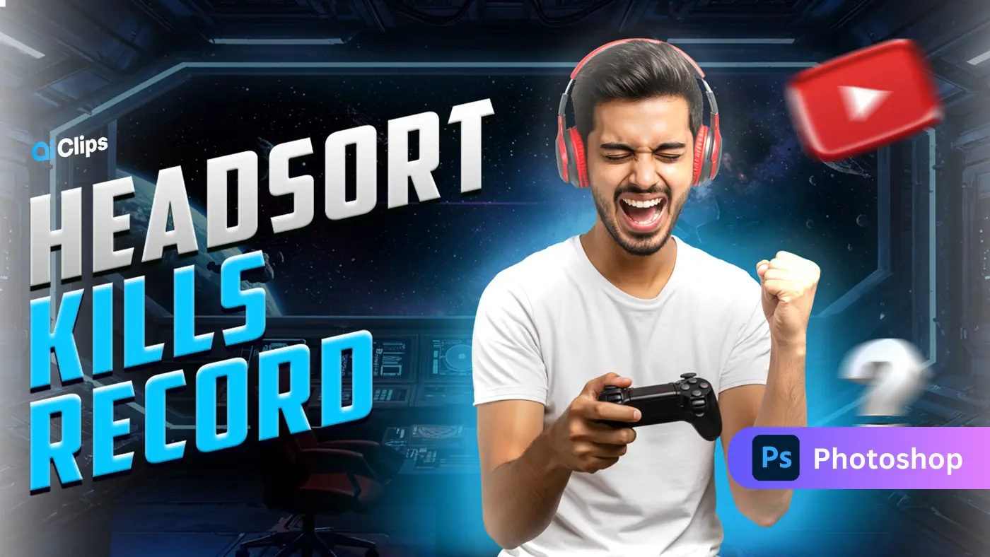 Gaming YouTube Thumbnail Template