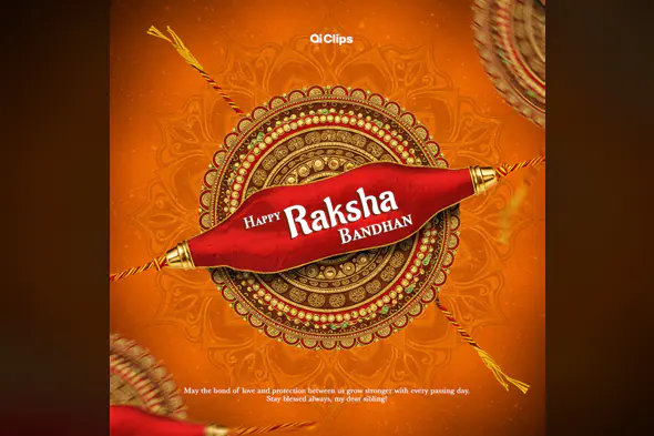 Happy Raksha Bandhan Template – Elegant Rakhi Festival Design