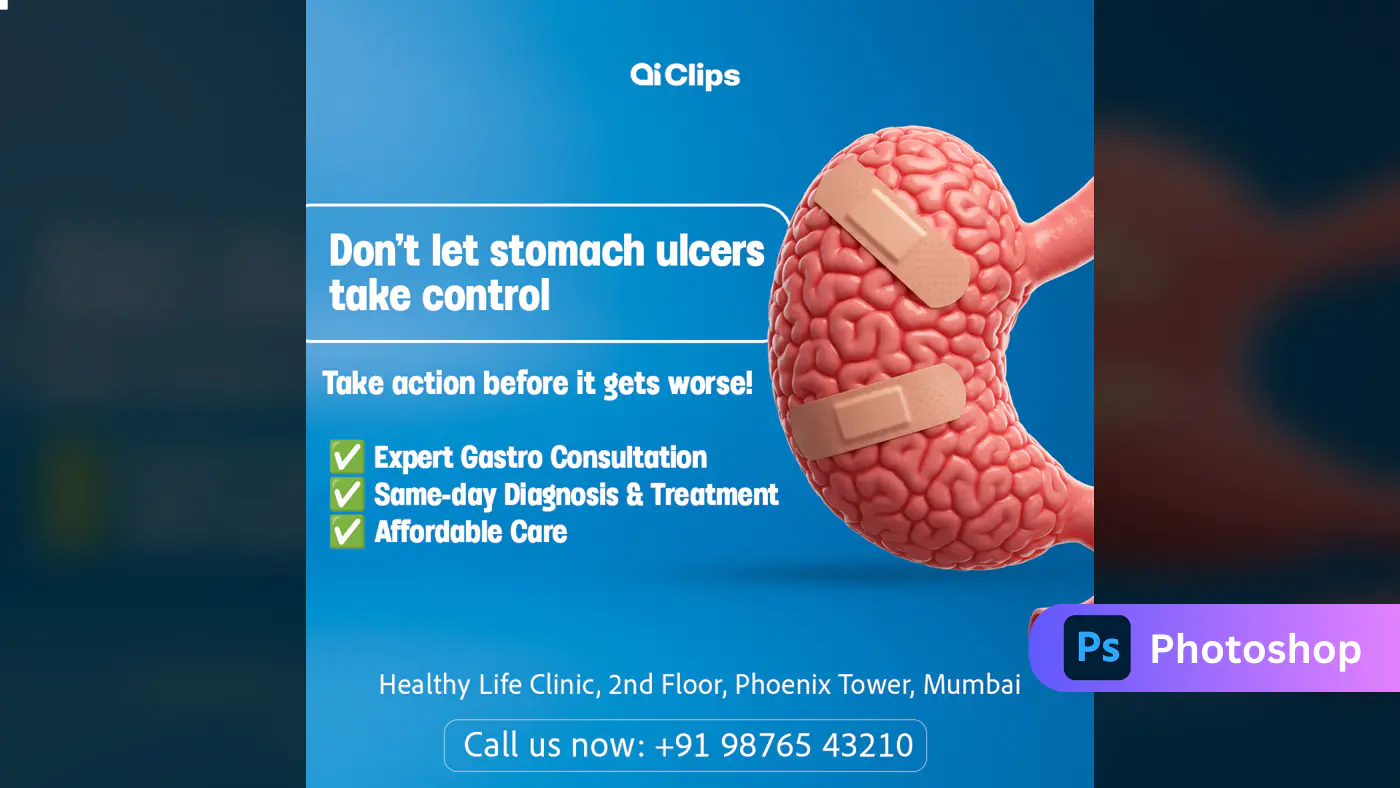 Enhanced Stomach Ulcer Awareness Campaign Template