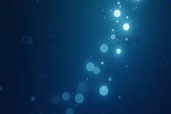 Serene Blue Light Particle Flow Background