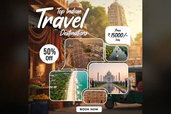 Top Indian Travel Destinations Template