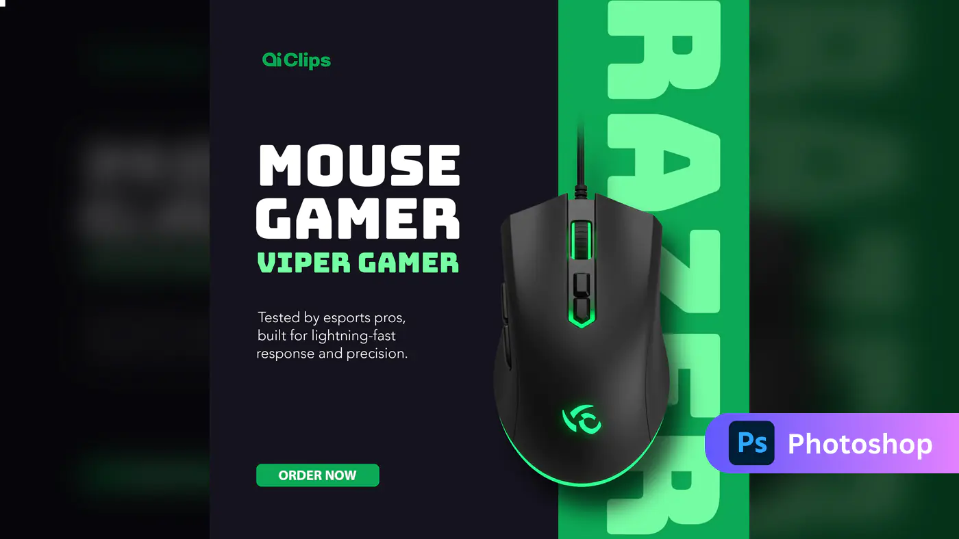 Gaming Mouse Product Showcase Template