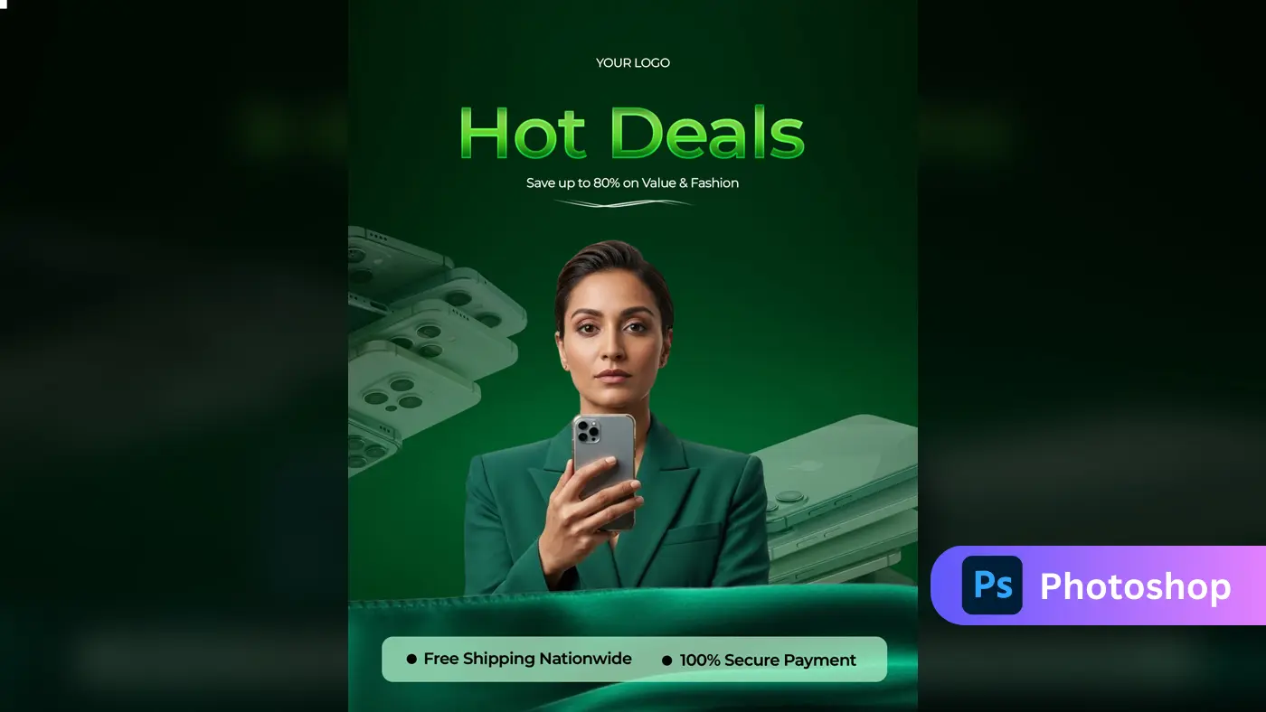 Electronics & Fashion Sale Ad Template