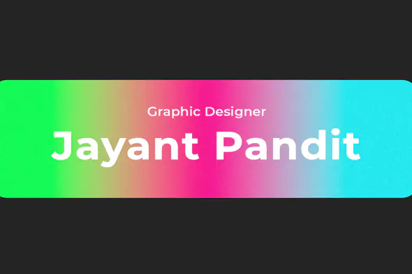 Gradient Graphic Designer Profile Editable Text Template