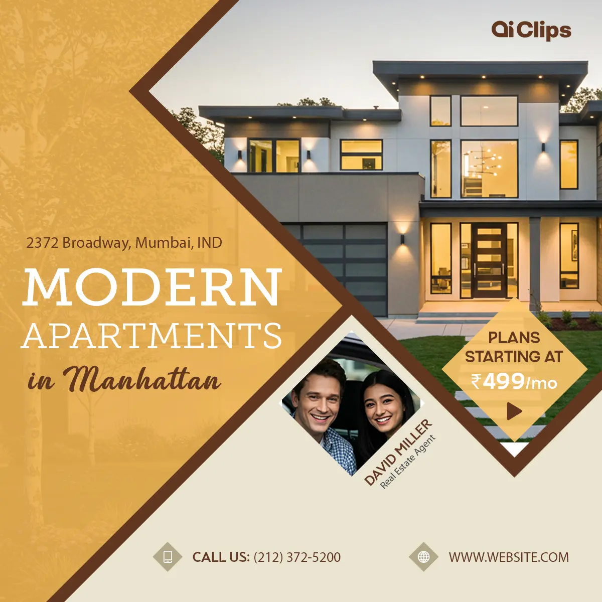 Modern Luxury Apartment Real Estate Social Media Template