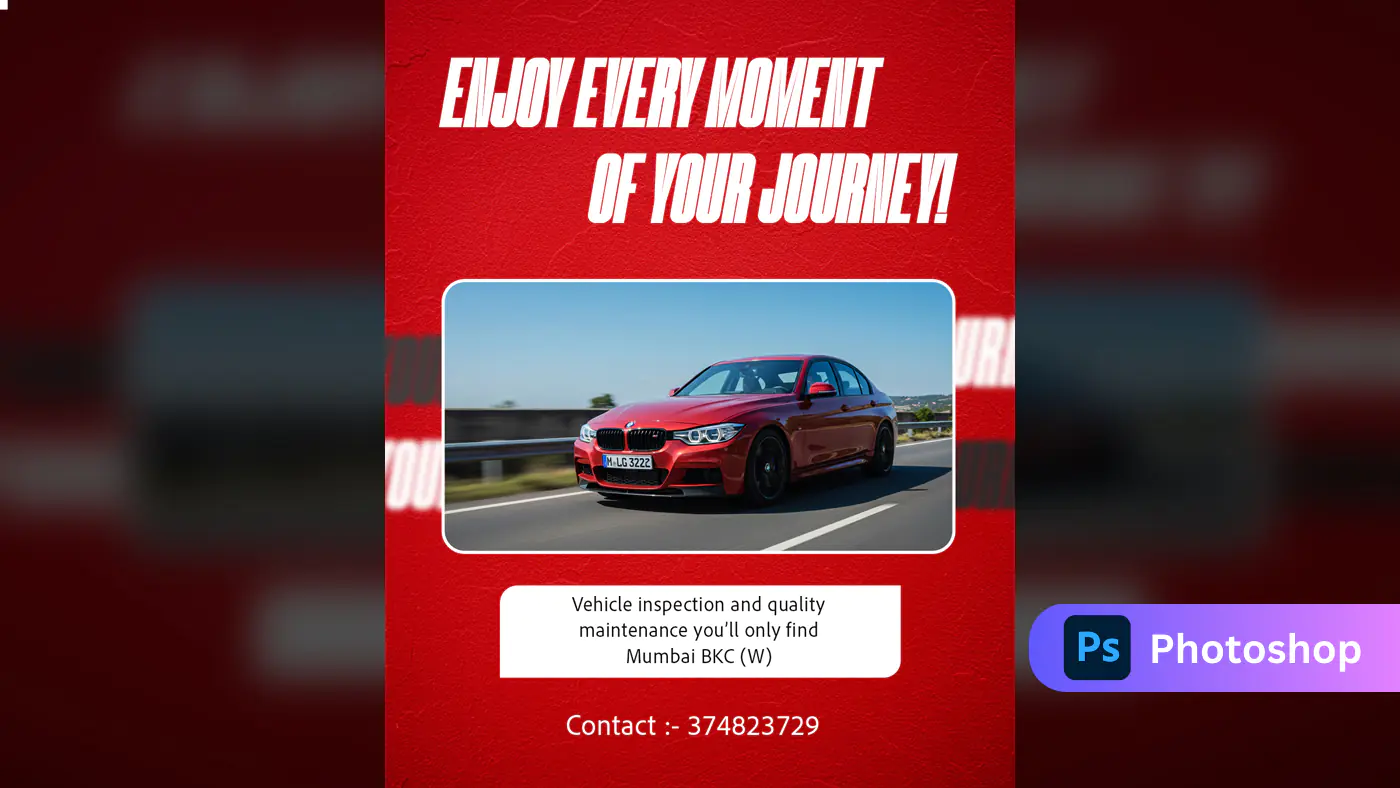 Vehicle Inspection & Maintenance Banner PSD Template