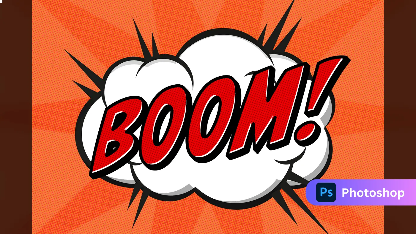 Comic Book Explosion  Boom Text Effect