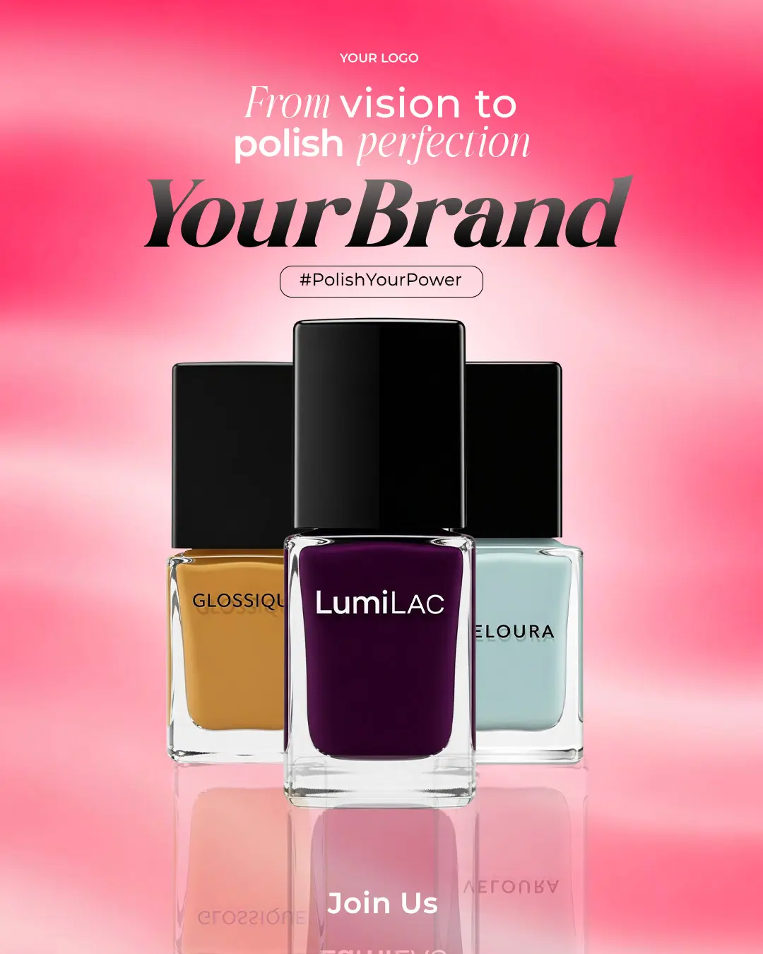 Luxe Nail Lacquer Ad Template
