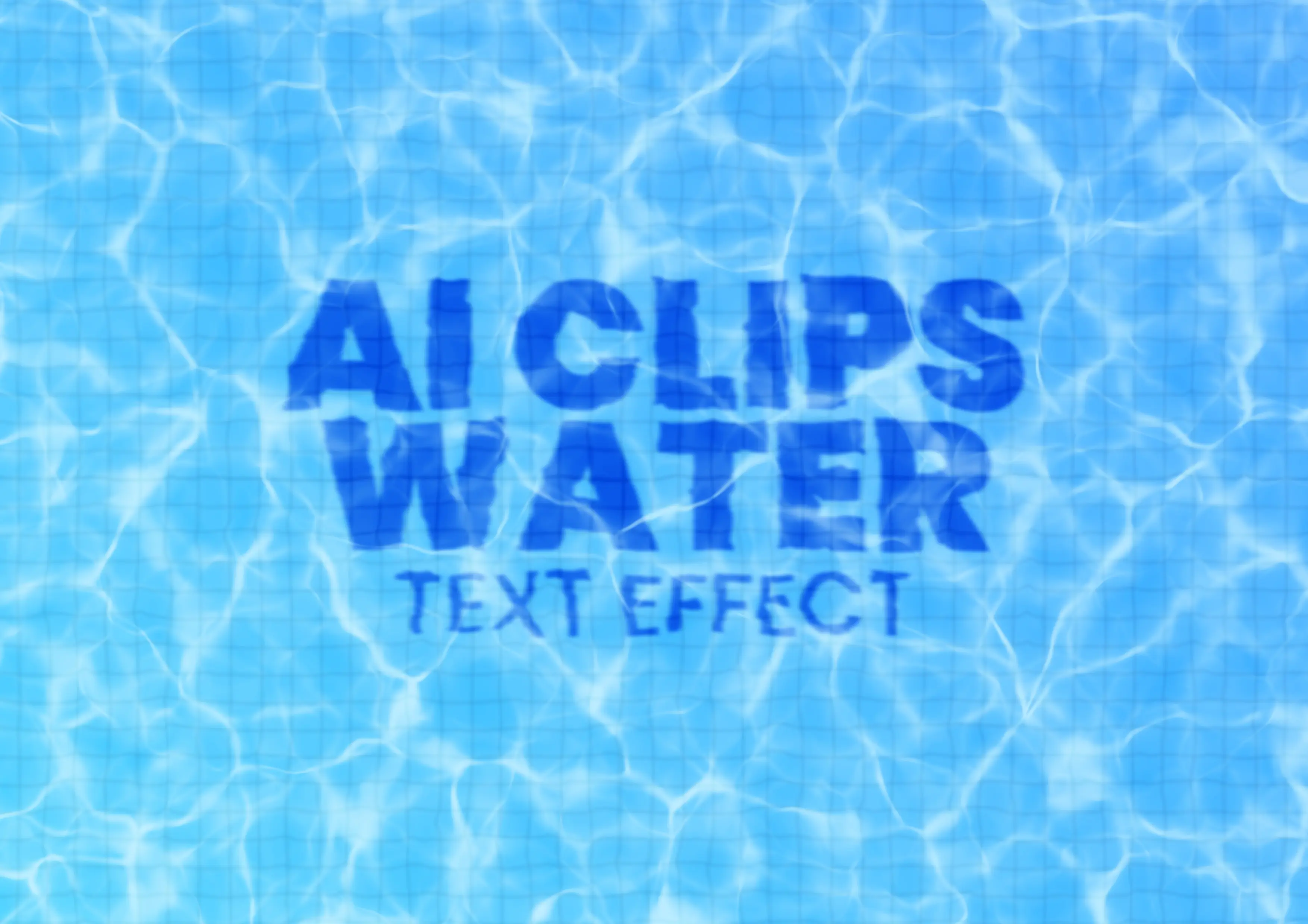 Pool Ripple Underwater Text Effect