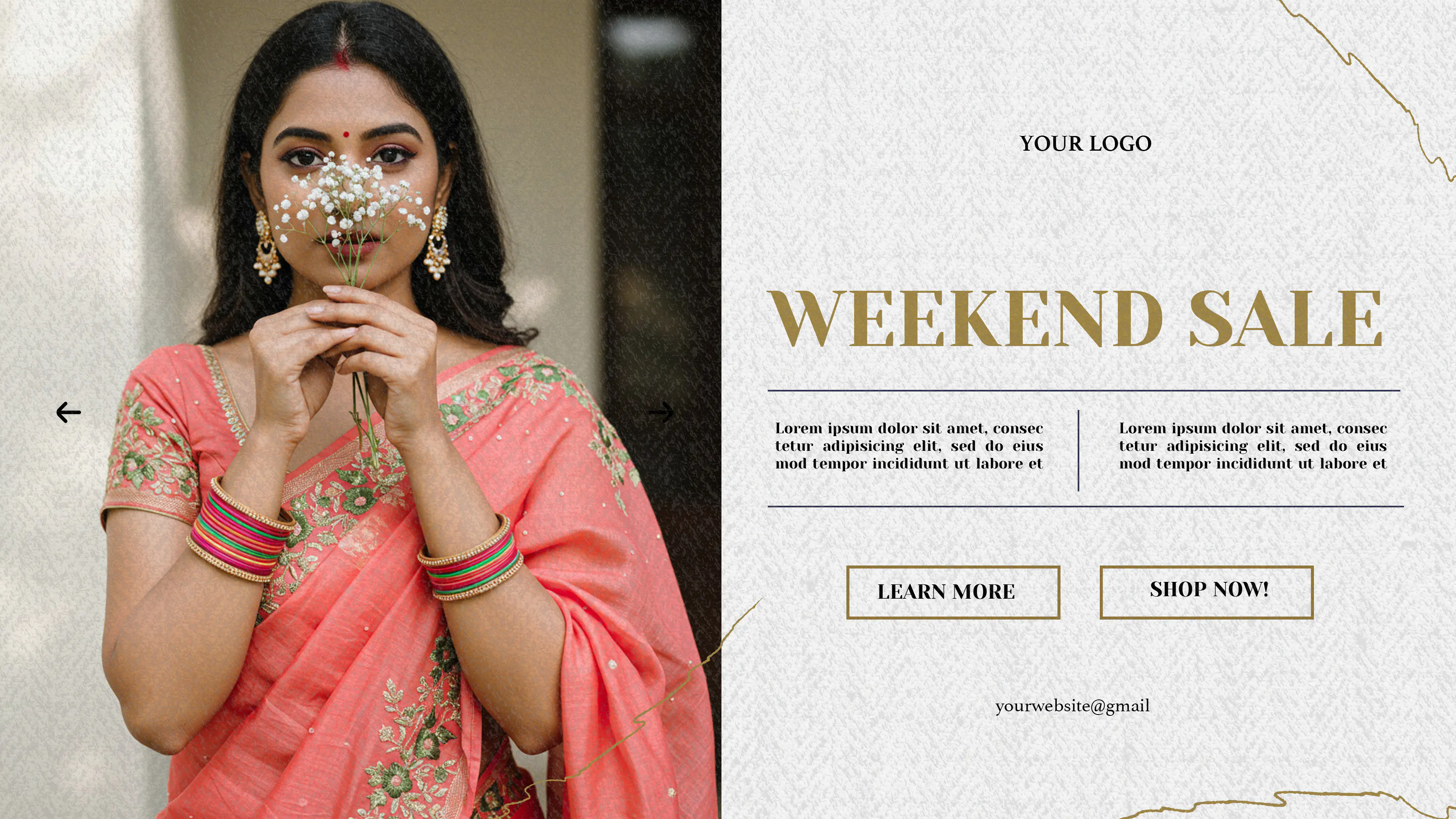 Elegant Ethnic Fashion Sale Template
