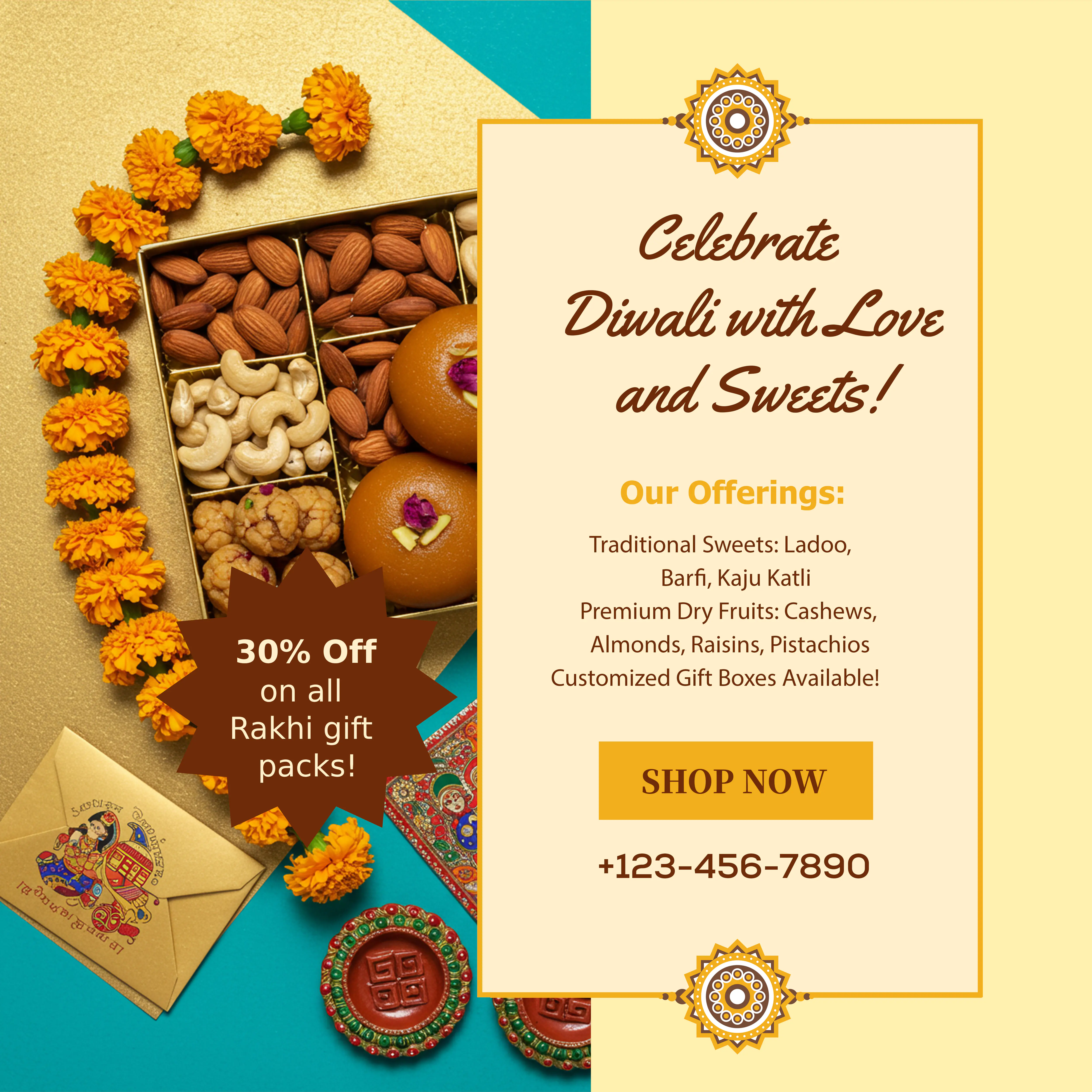 Diwali Sweets Promotion Template