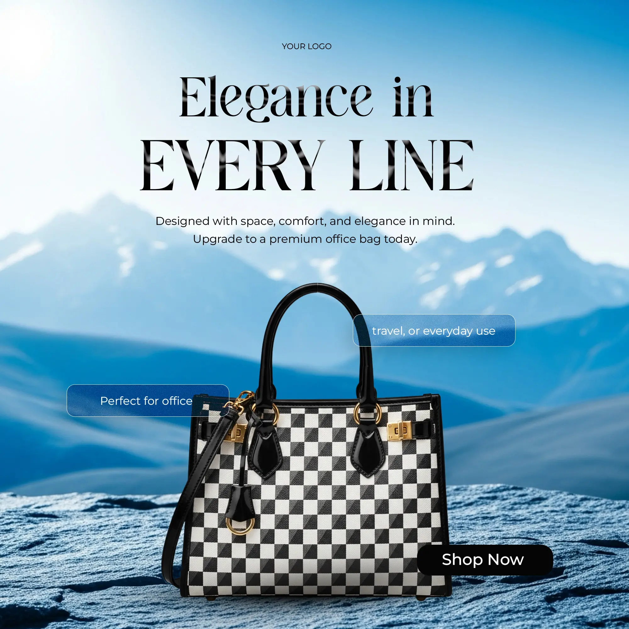 Sophisticated Fashion Bag Promo Template