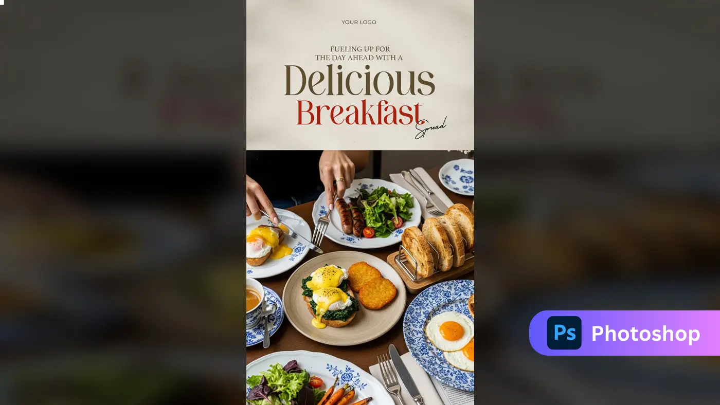 Gourmet Breakfast & Brunch Social Media Template
