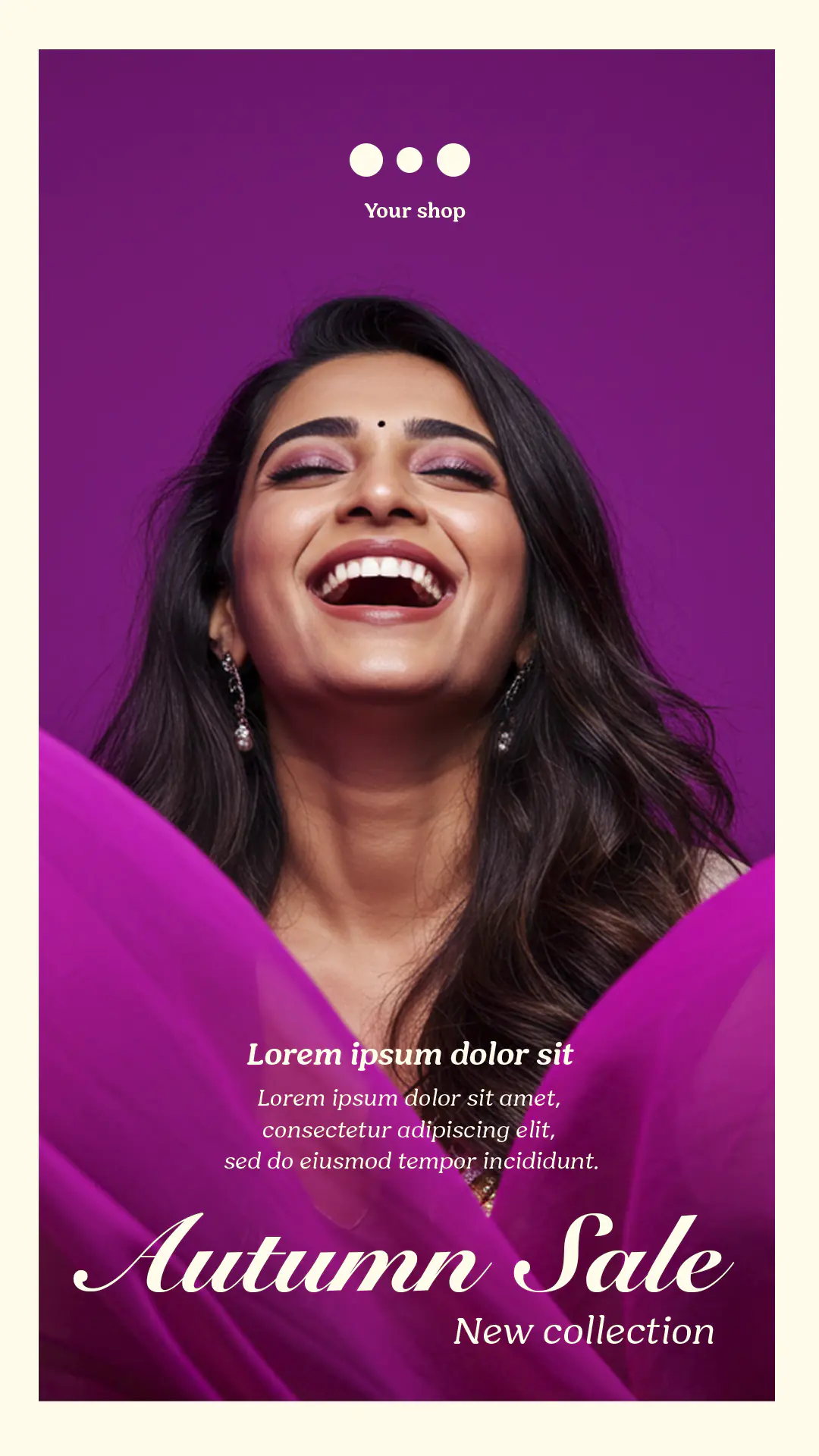 Vibrant Autumn Sale Fashion Template