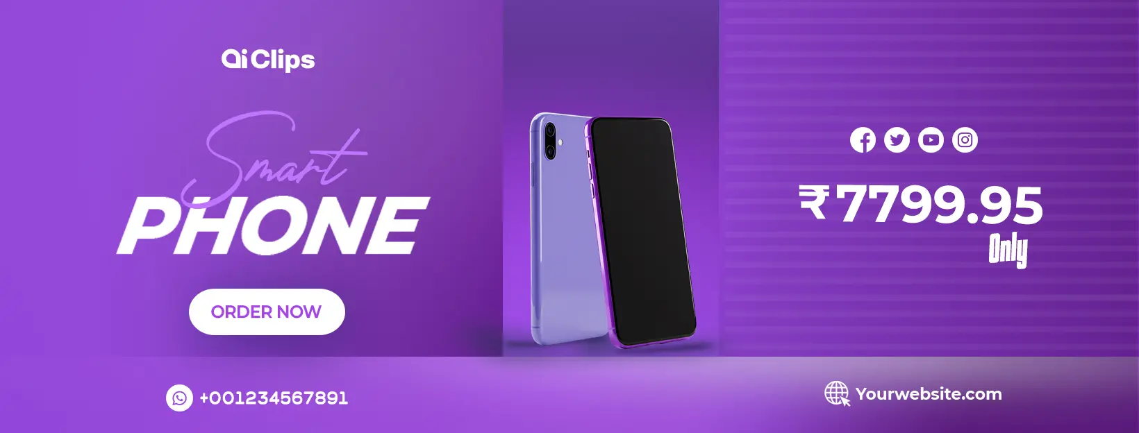 Modern Smartphone Mockup Photoshop Template