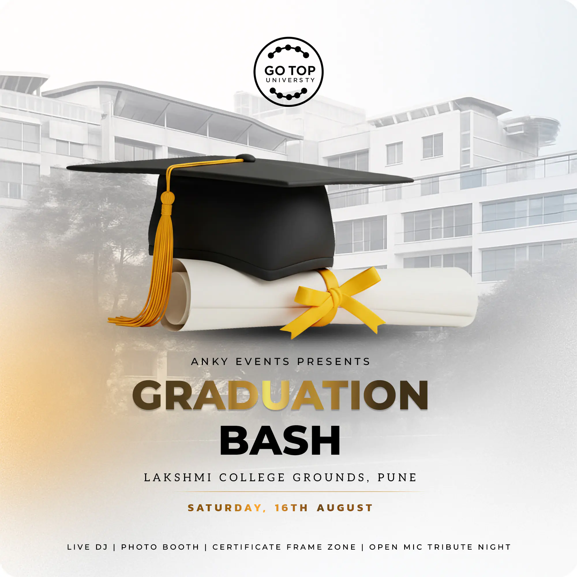 Graduation Celebration Event Poster Template