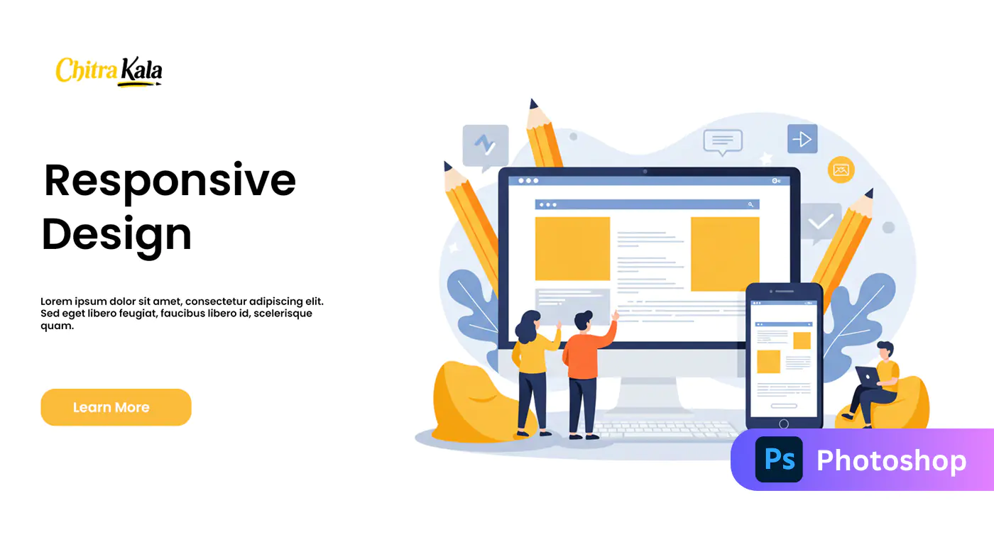 Responsive Design Illustration Template
