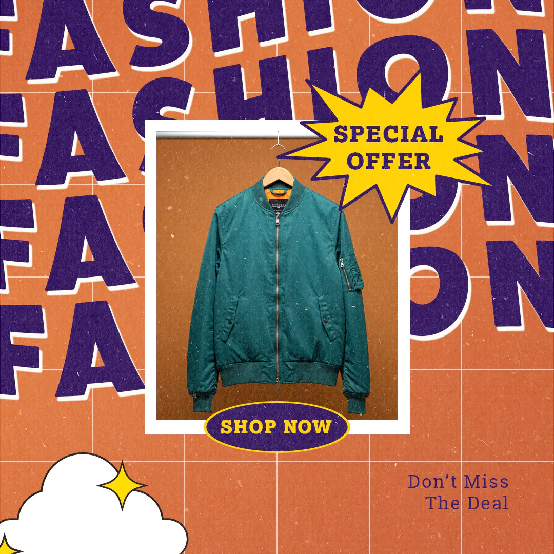 Retro Fashion Sale Promo Template