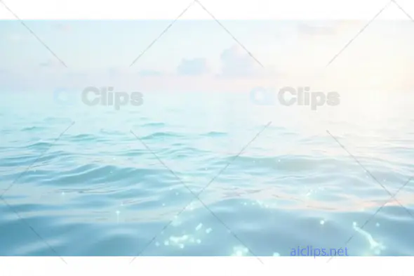 Tranquil Ocean Surface with Sunlight Reflections