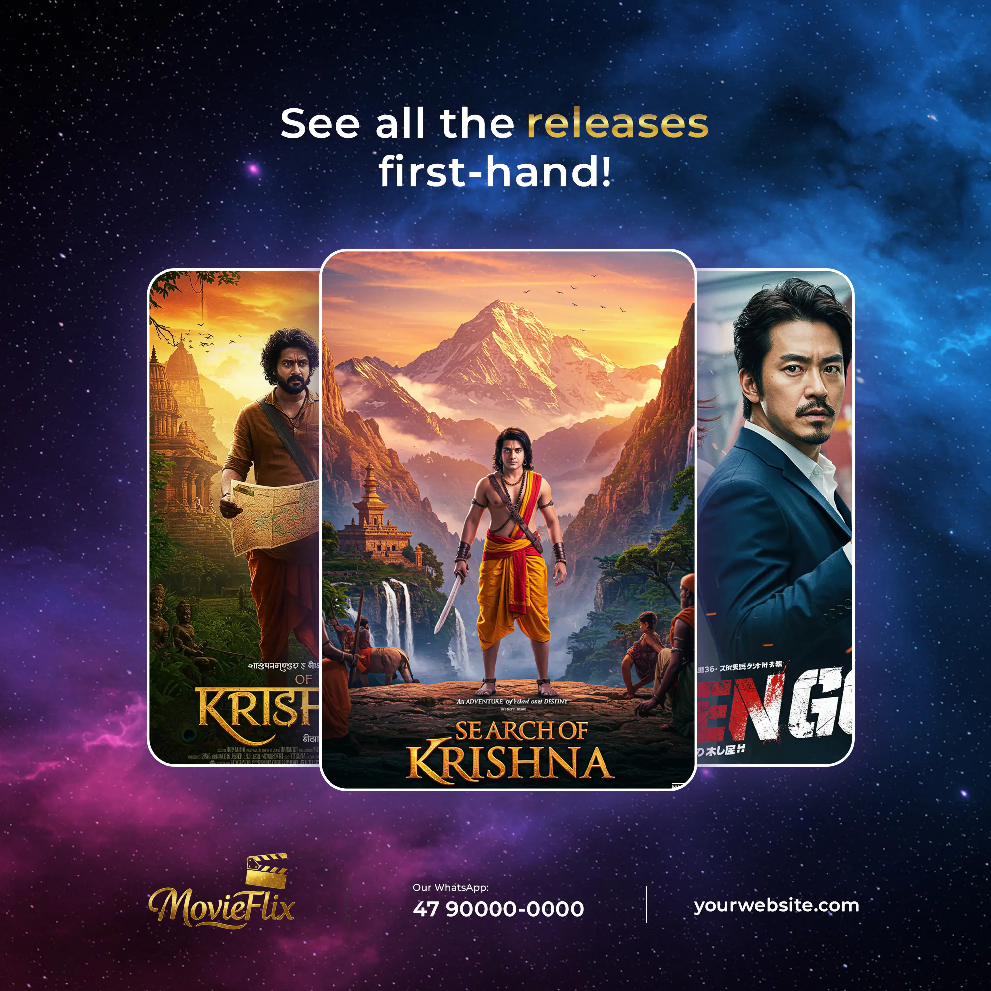 MovieFlix Streaming Service Ad Template