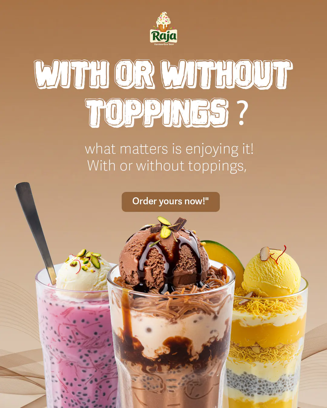 Ice Cream Sundae Variety Ad