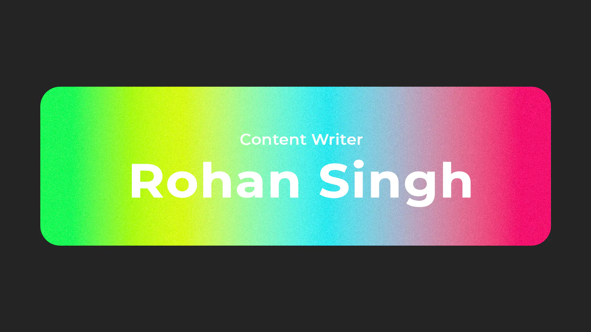 Gradient Content Writer Profile Editable Text Template
