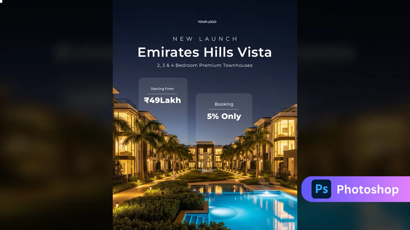 Luxury Real Estate Launch Ad Template