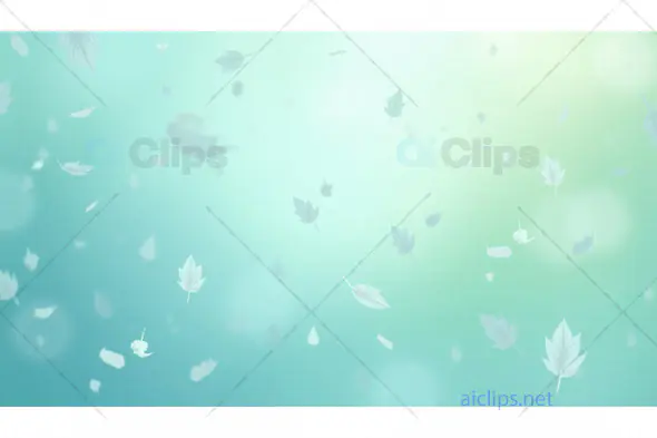 Floating Leaves on a Soft Gradient Background – Tranquil Nature Design
