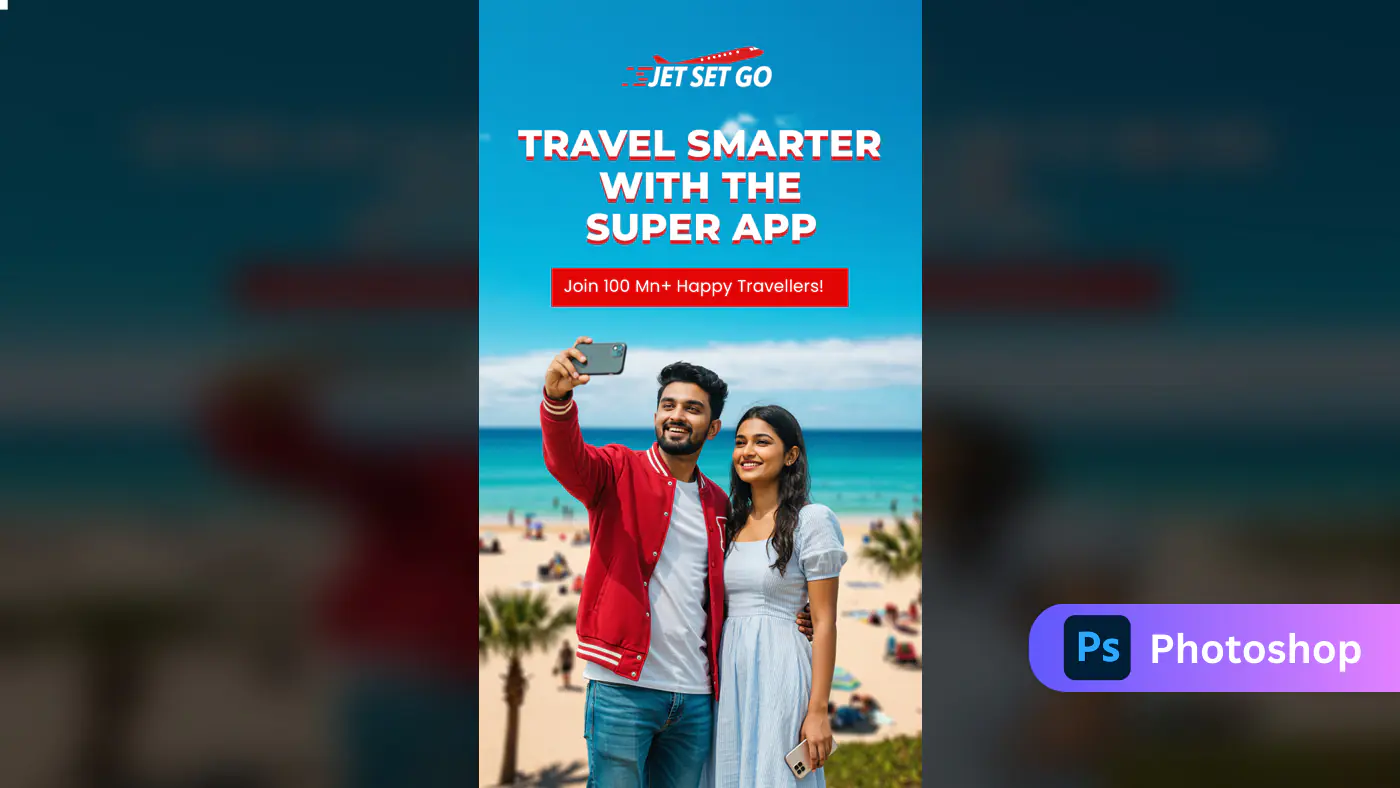 Travel App Promotion Banner Template