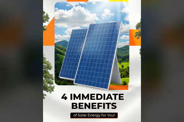 4 Immediate Benefits of Solar Energy PSD Template