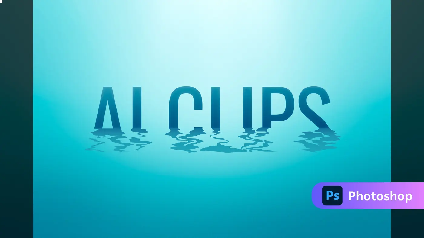 Water Reflection Text Effect