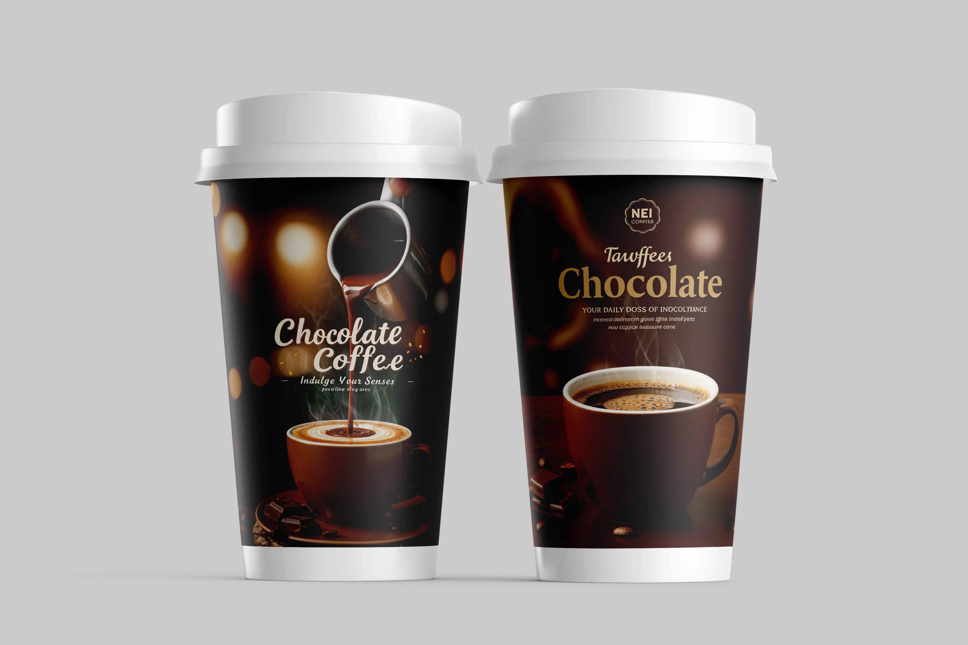 Premium Coffee Cup Branding Mockup