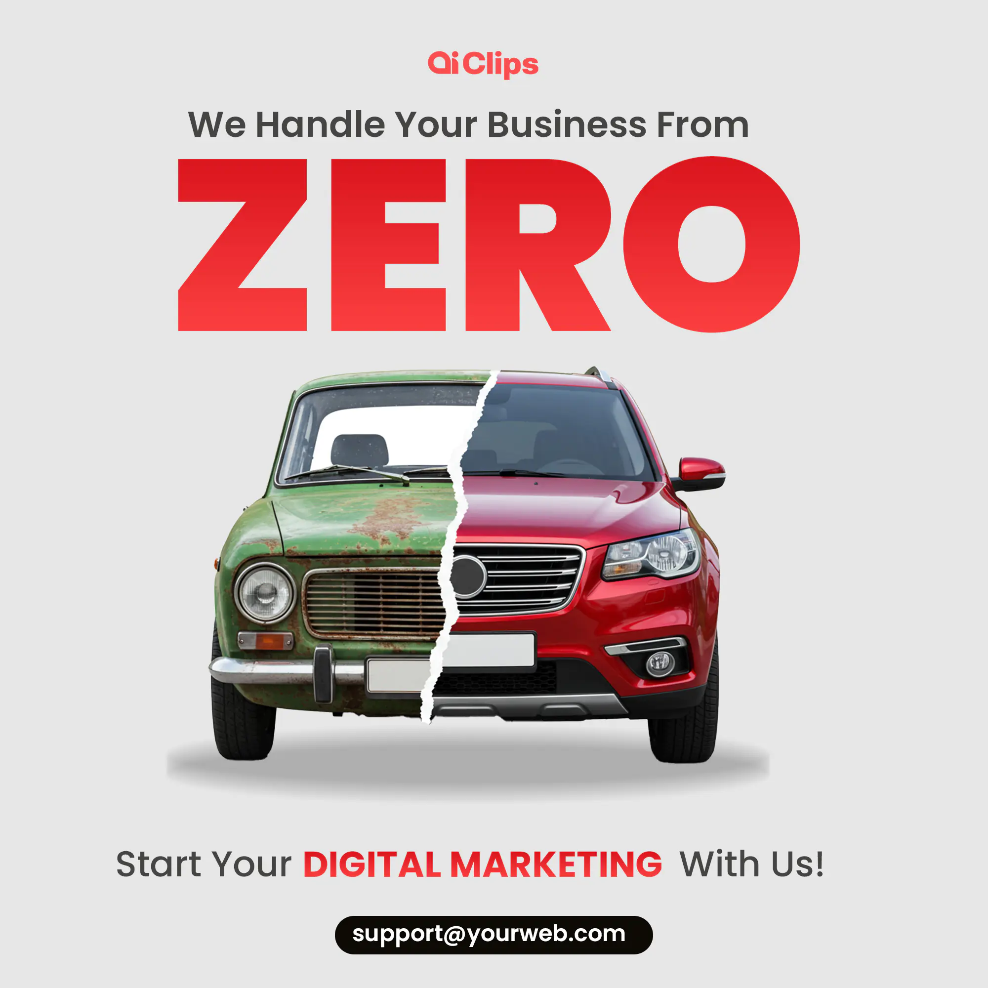 Digital Marketing Evolution Ad Template