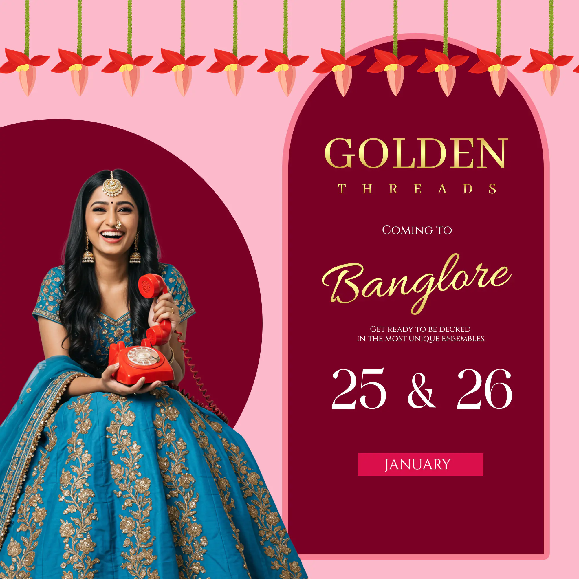 Ethnic Fashion Exhibition Promotion Template