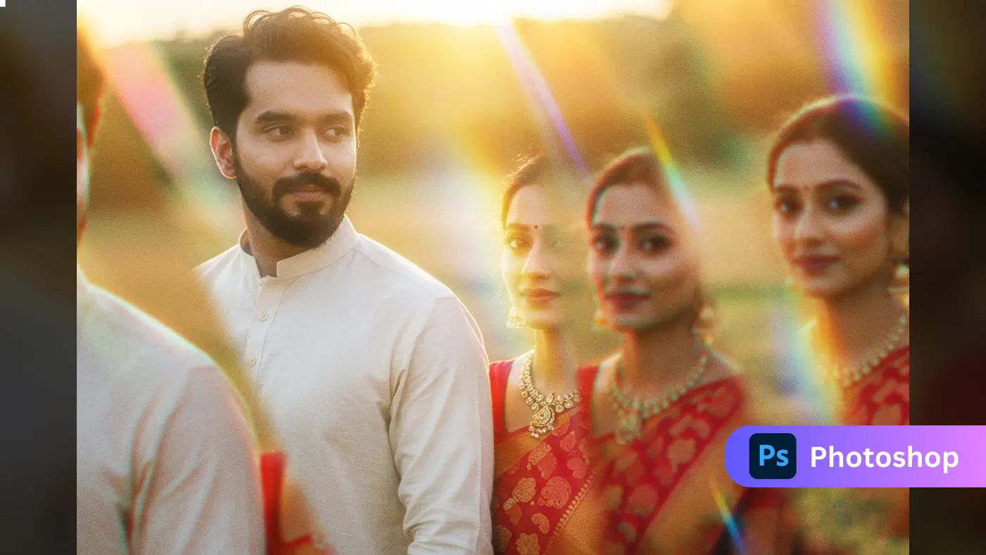 Prism Light Effect  Dreamy Wedding Photo Effect