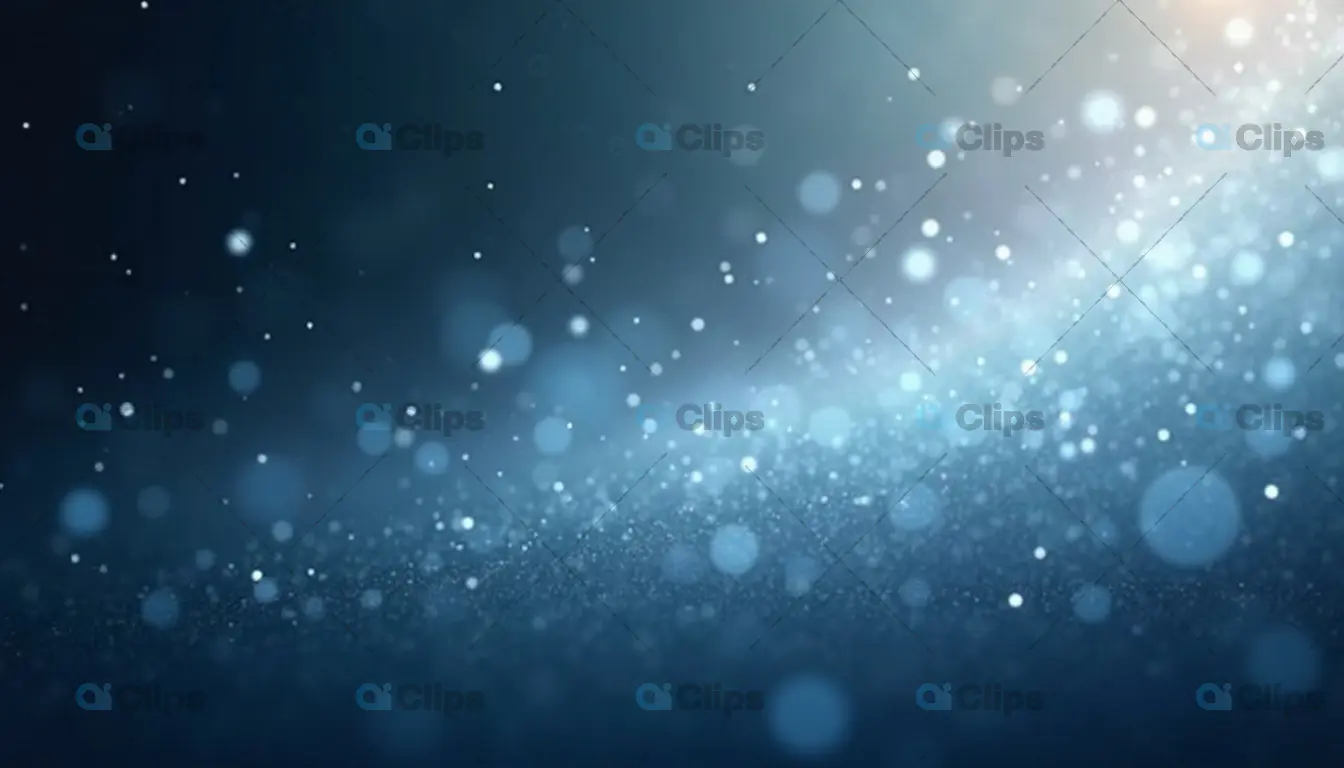 Glowing Blue Bokeh Background