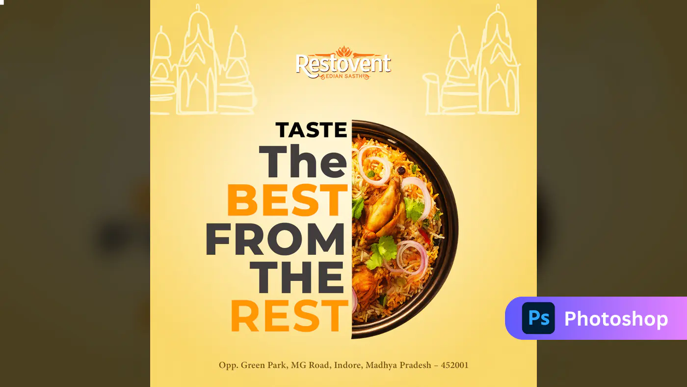 Indian Restaurant Biryani Promotion Template
