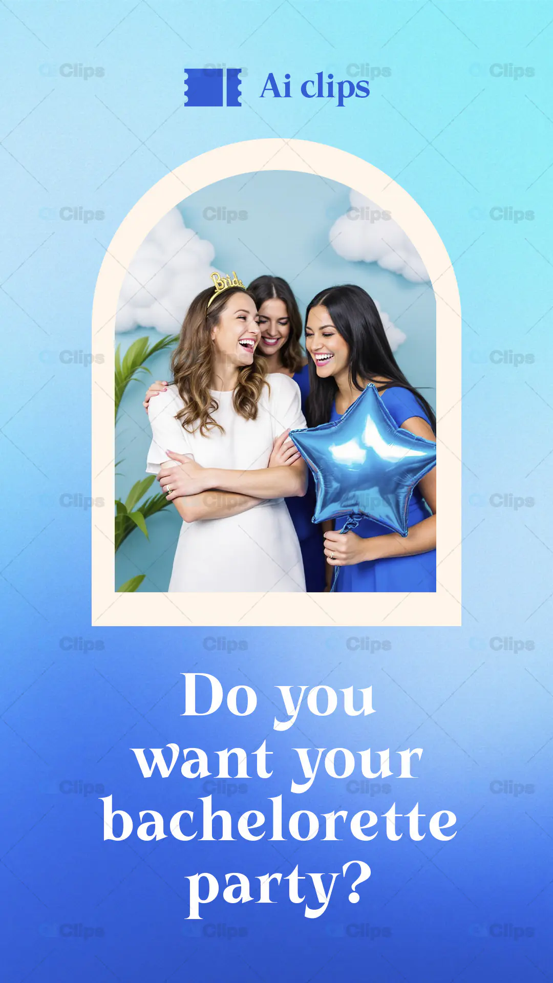 Bachelorette Party Invitation Instagram Story PSD Template