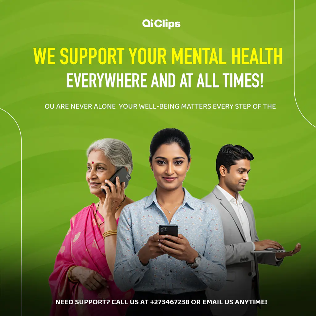 Mental Health Awareness Support Banner PSD Template
