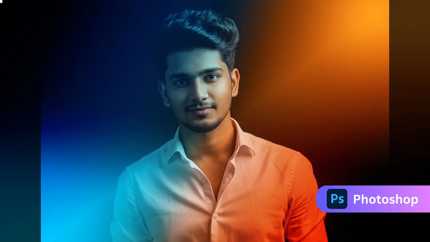 Dual-Tone Studio Portrait Effect