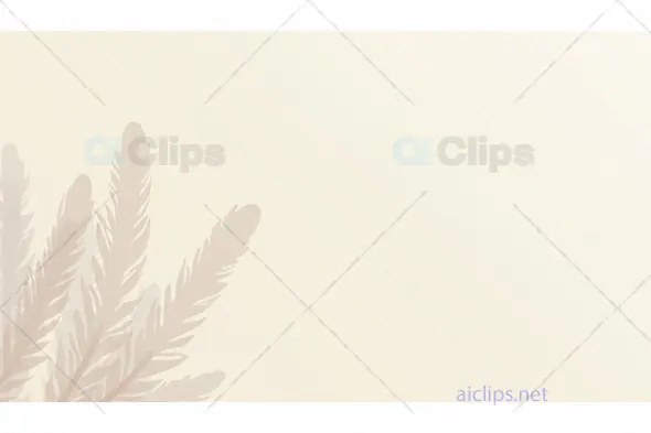 Minimalist Feather Design on Neutral Background