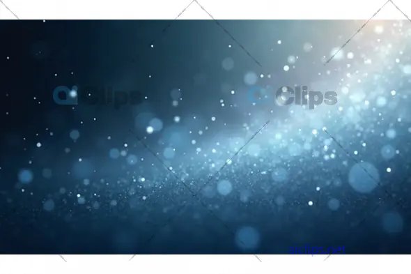 Glowing Blue Bokeh Background