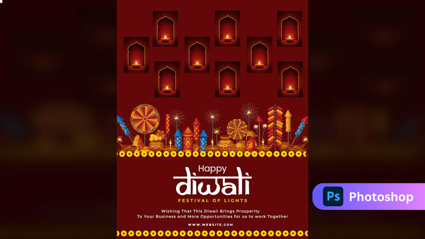 Vibrant Diwali Celebration Template