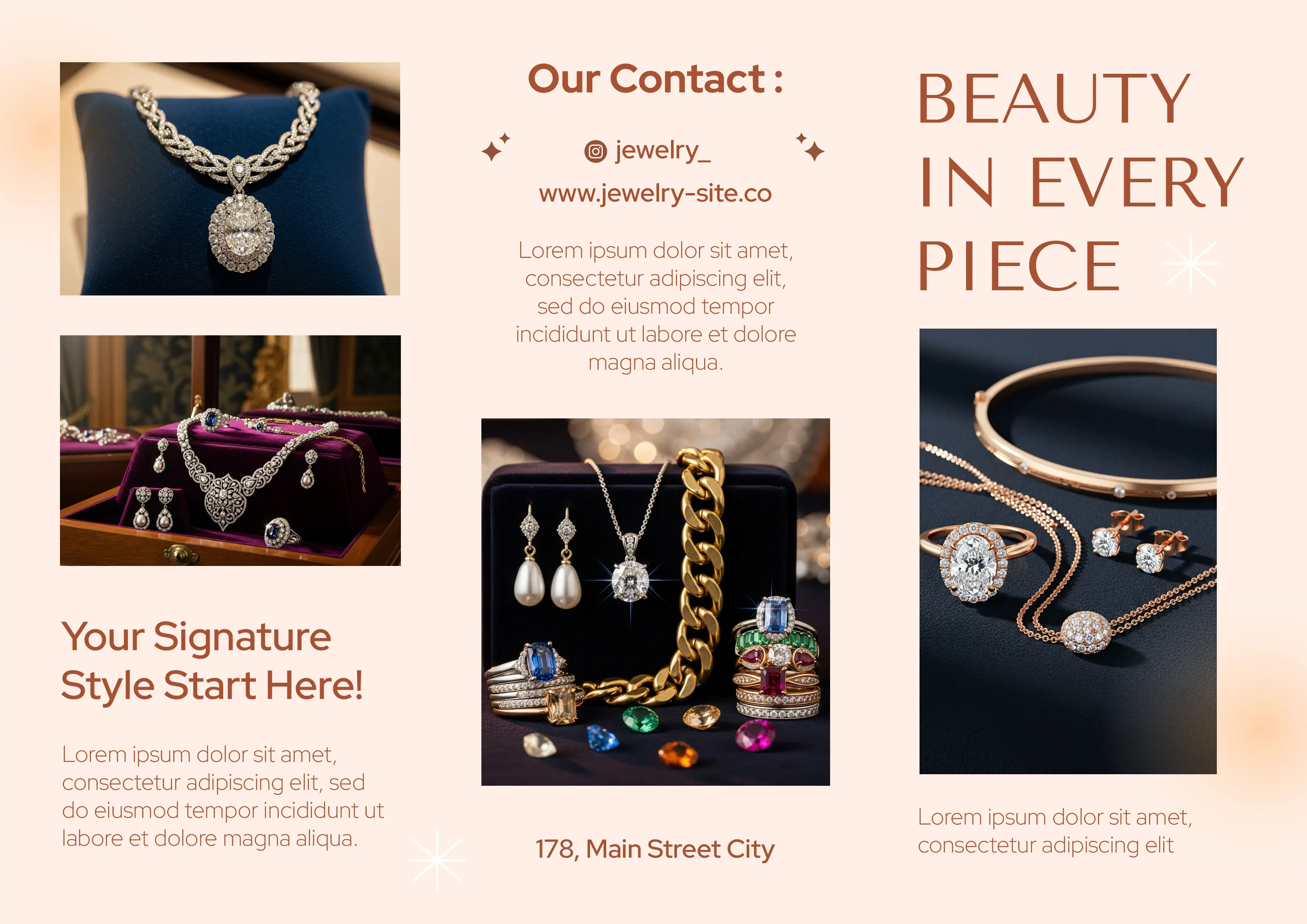 Premium Jewelry Store Marketing Template