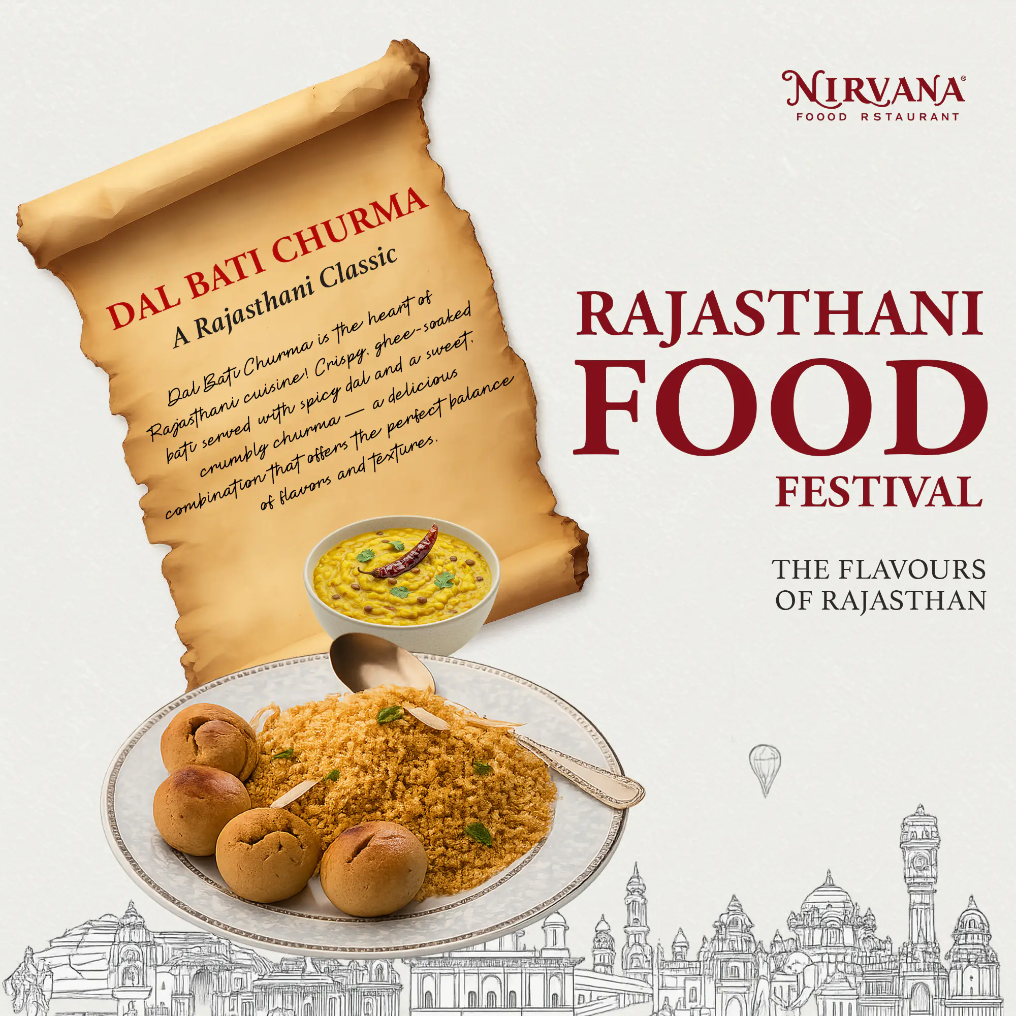 Rajasthani Food Festival Poster