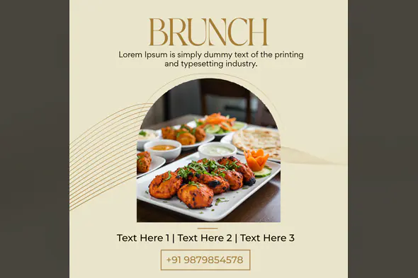 Elegant Brunch Menu Template