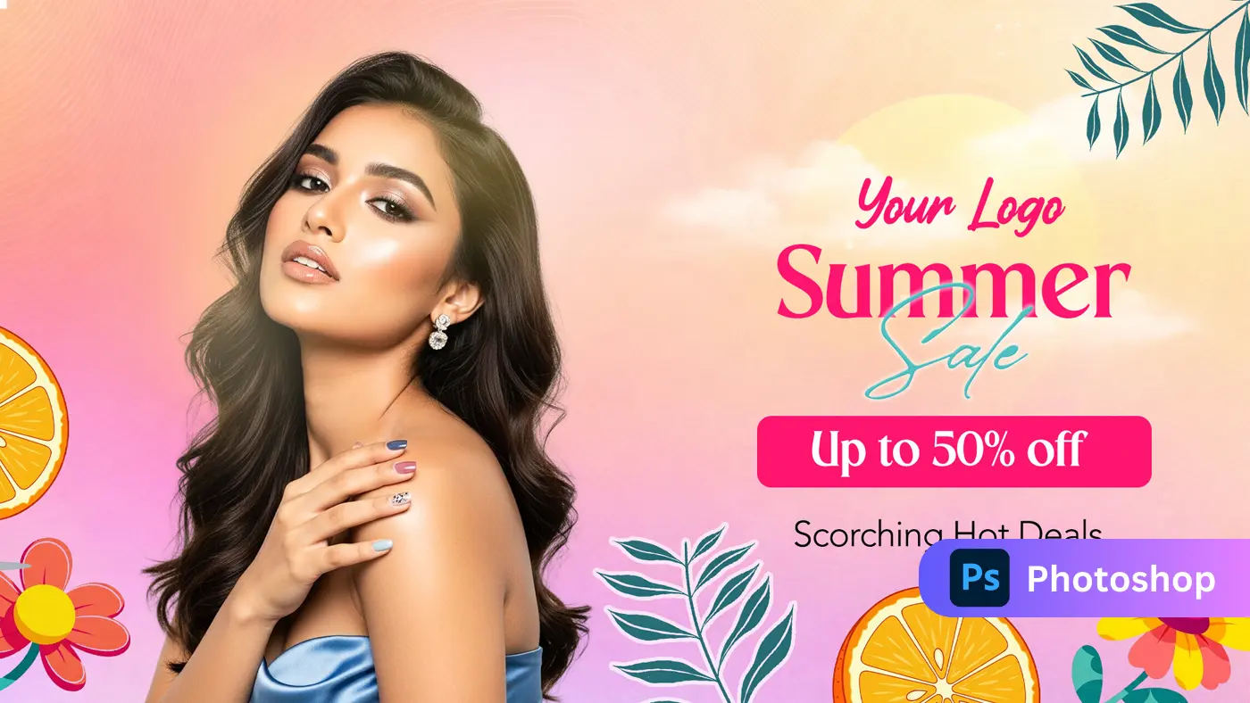 Radiant Summer Beauty Sale Template