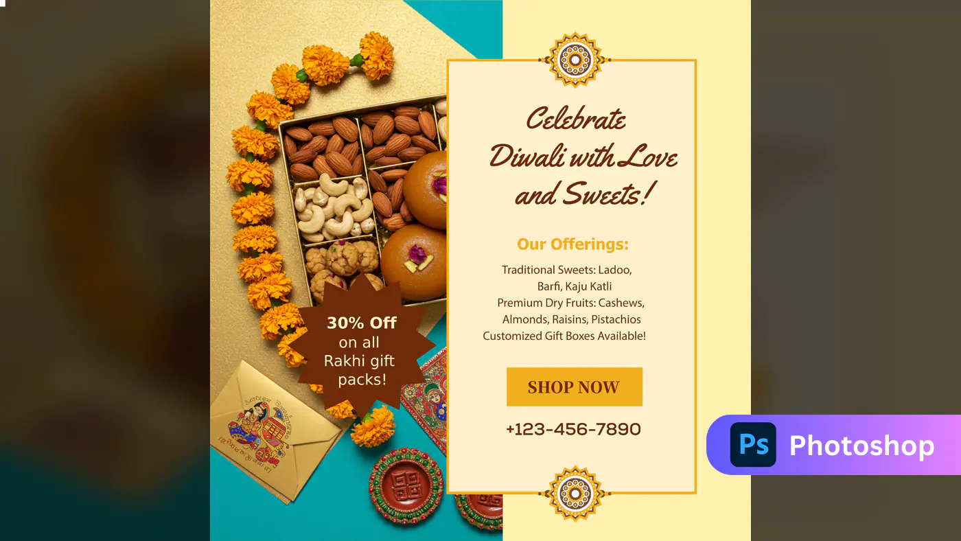 Diwali Sweets Promotion Template