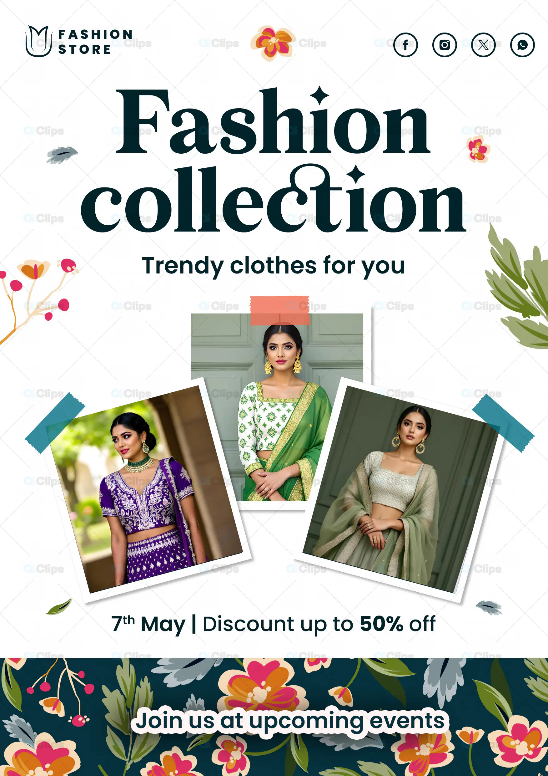 Trendy Fashion Collection PSD Template